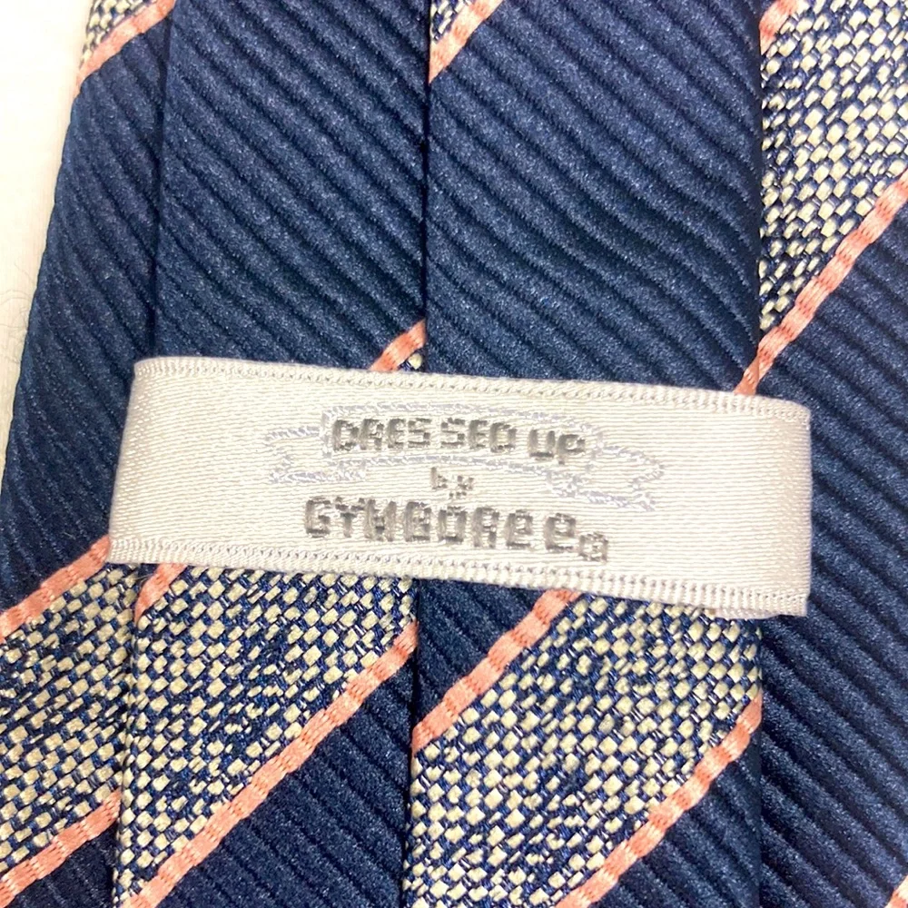 NWOT Dressed up by Gymboree boys blue and pink striped tie size 2T-5T